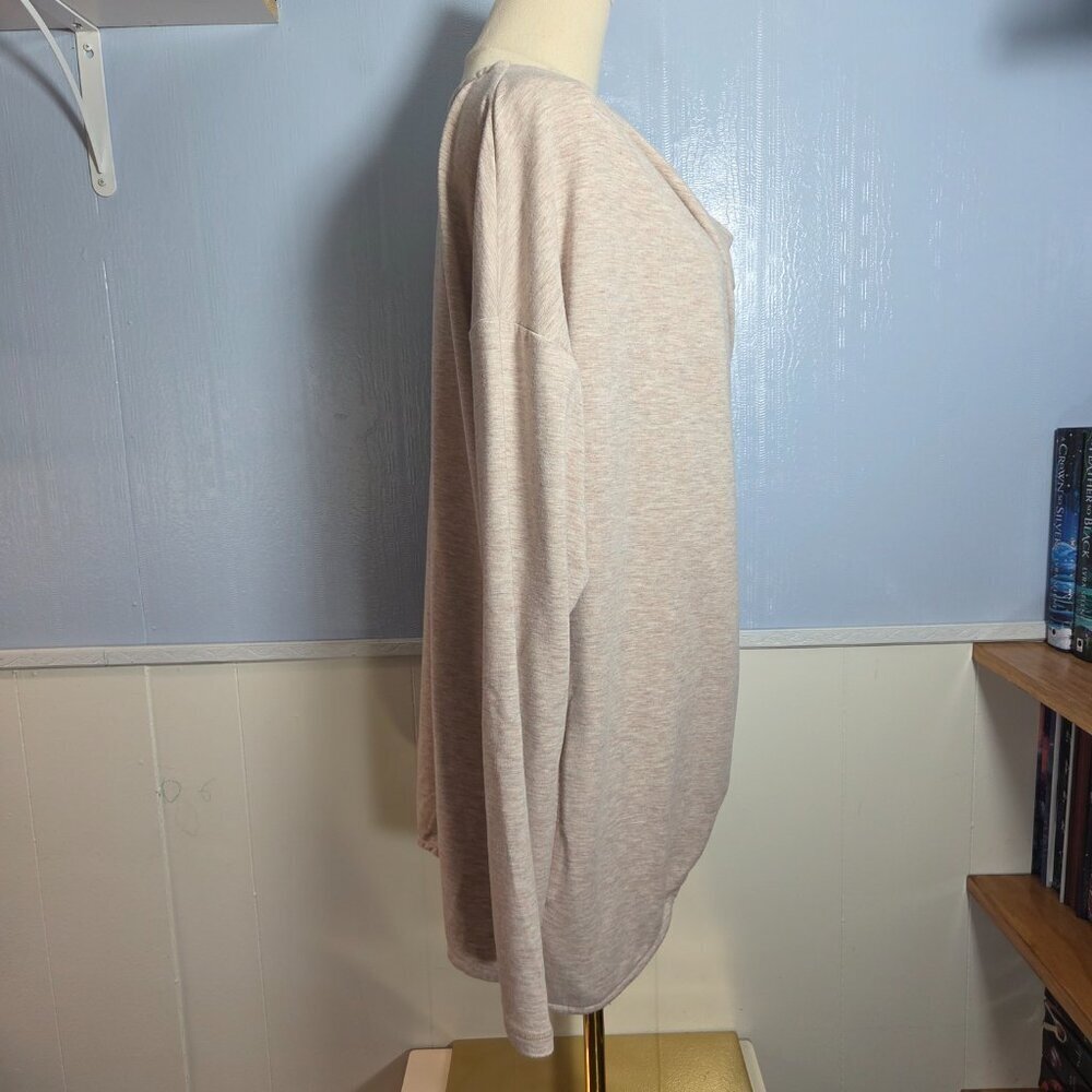 Max Studio Performance Light Heathered Pink Longs… - image 5